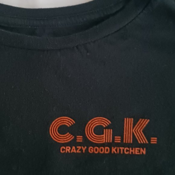 T Shirt CGK Crazy Good Kitchen Im a Hot Mess and Cheese Adult Untag Measure L/XL - Picture 3 of 7